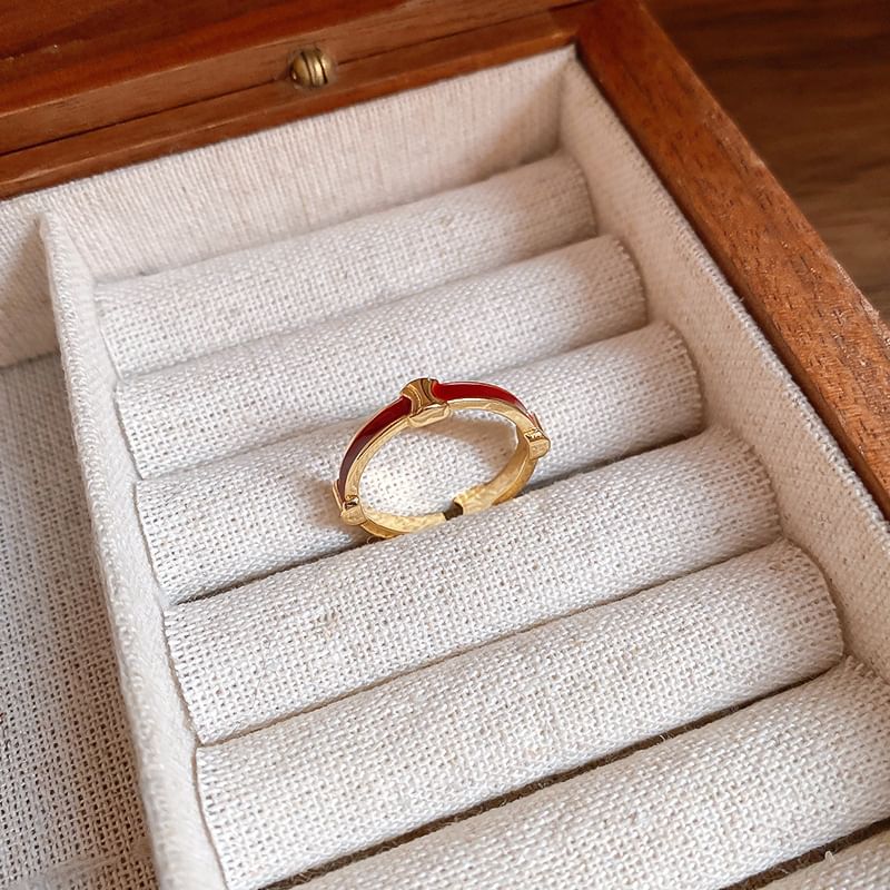 Geometry Open Ring Rhinestone /