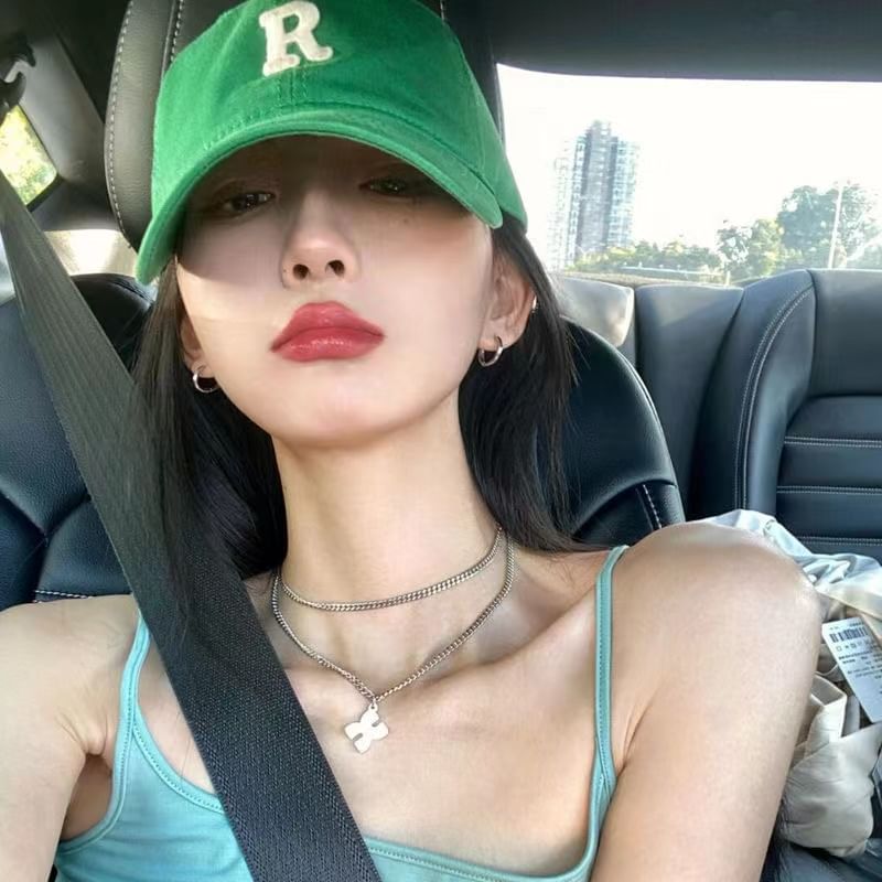 Cap Lettering Plain Embroidered Baseball /