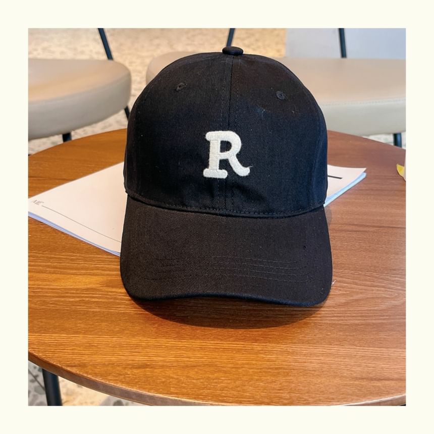 Cap Lettering Plain Embroidered Baseball /