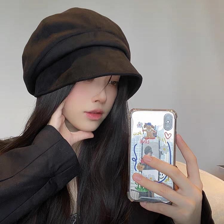 Plain Beanie Cap Newsboy /