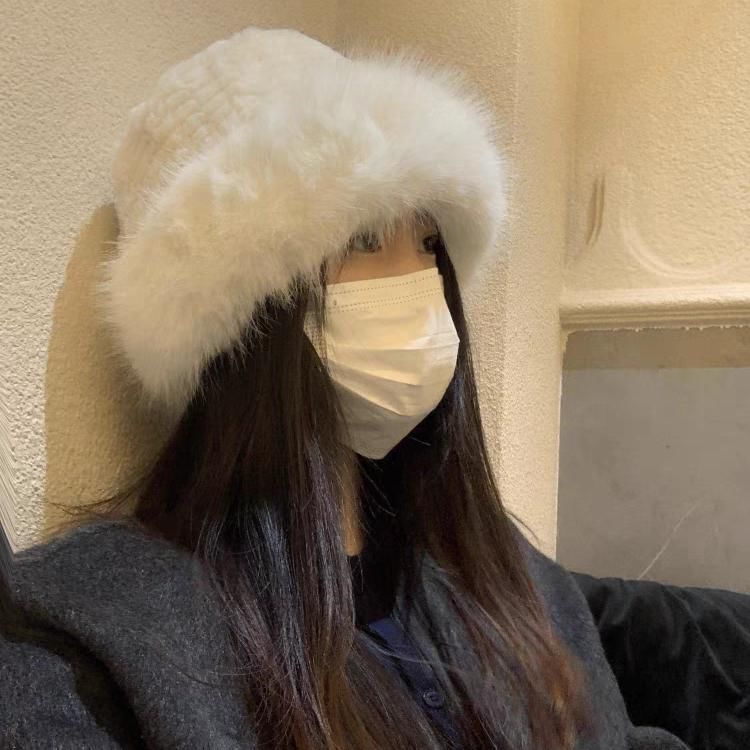 Panel Hat / Plain Fluffy Bucket