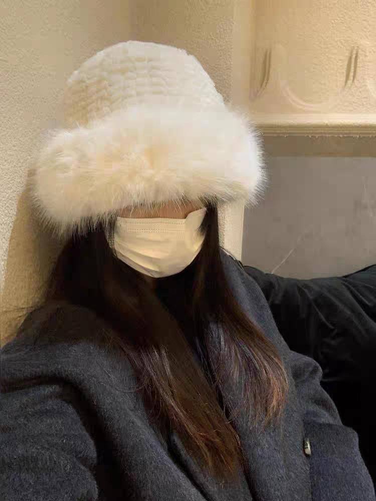 Panel Hat / Plain Fluffy Bucket