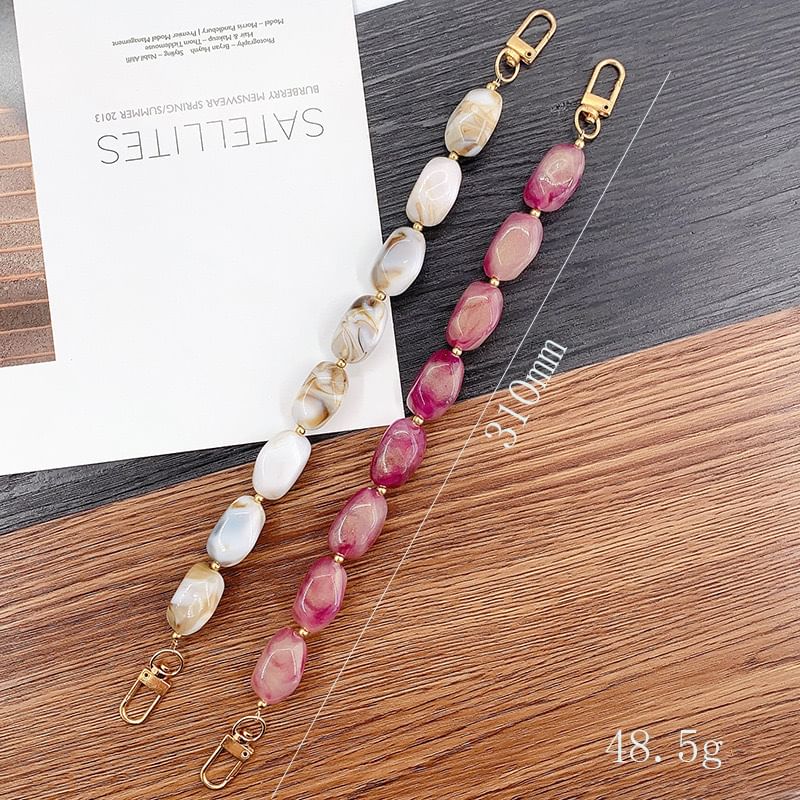 Bead Alloy Gemstone Faux Strap Phone