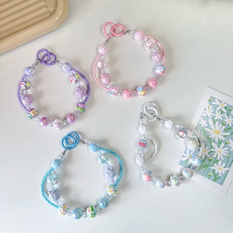 Layered Strap Bead Phone