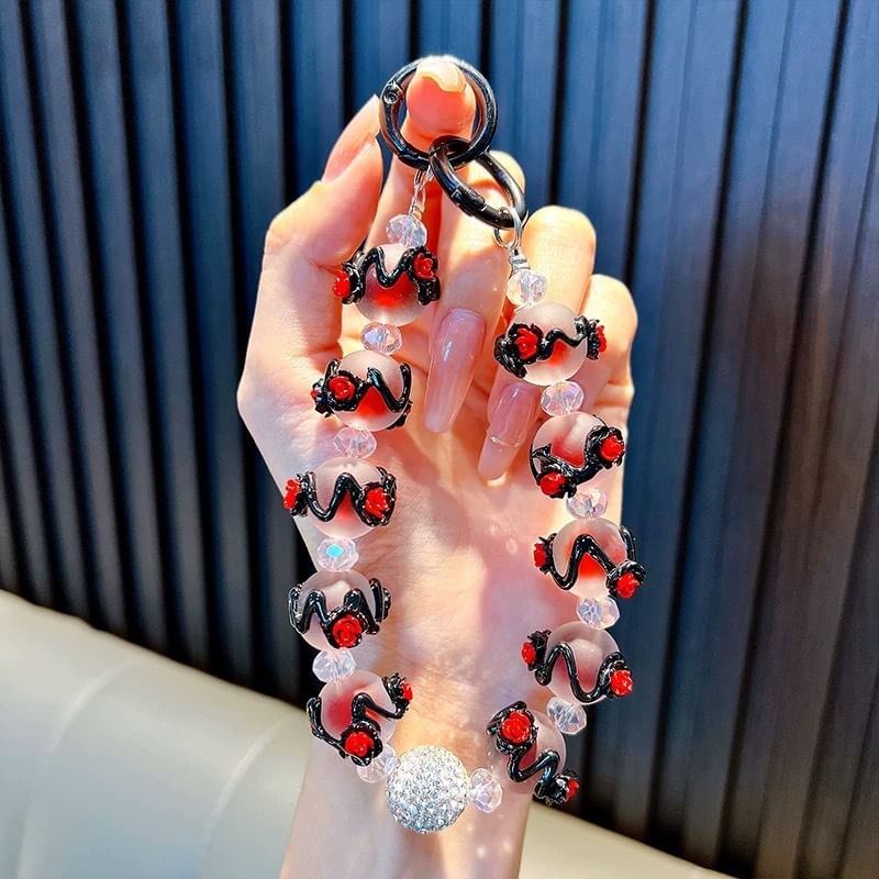 Bead Strap Rose Phone