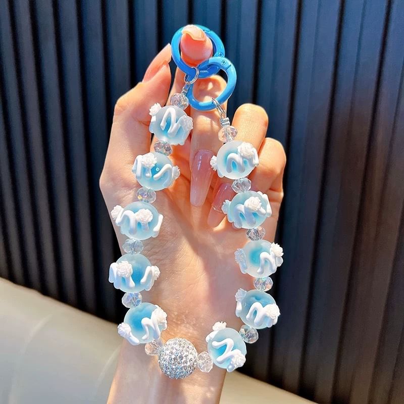 Bead Strap Rose Phone