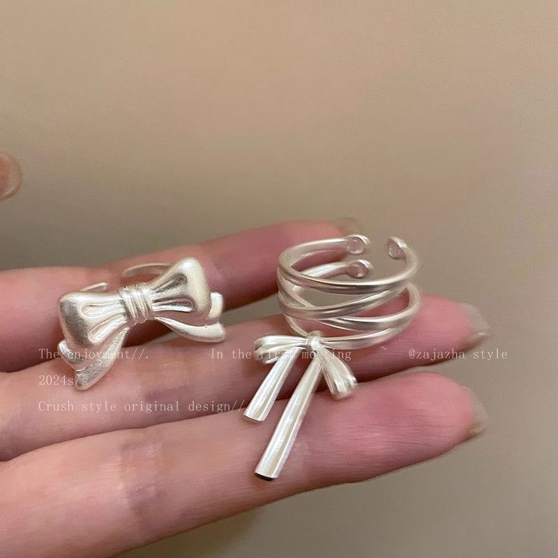 Bow Open Alloy Ring