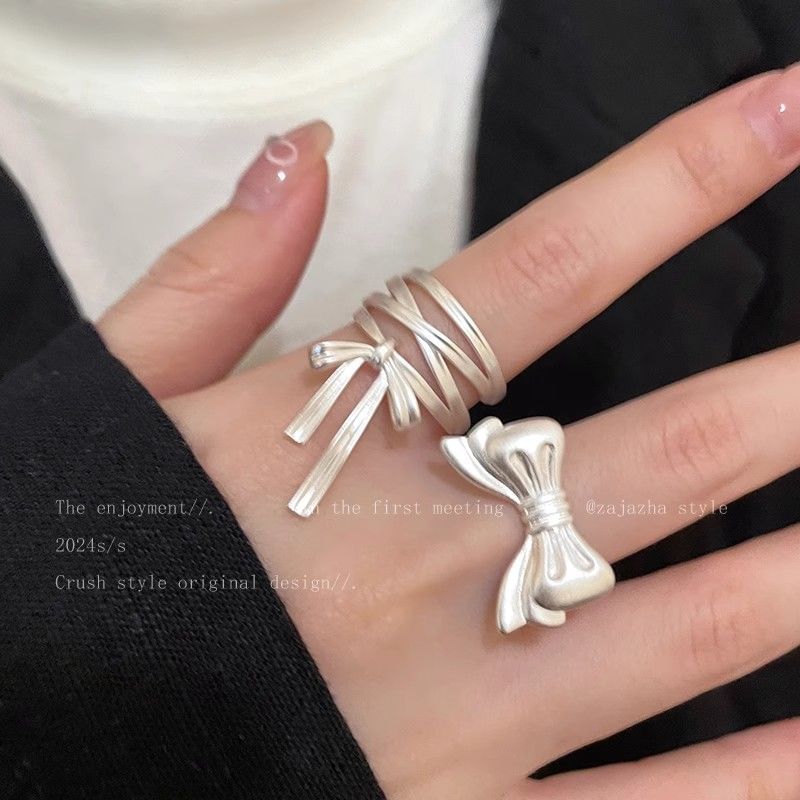 Bow Open Alloy Ring