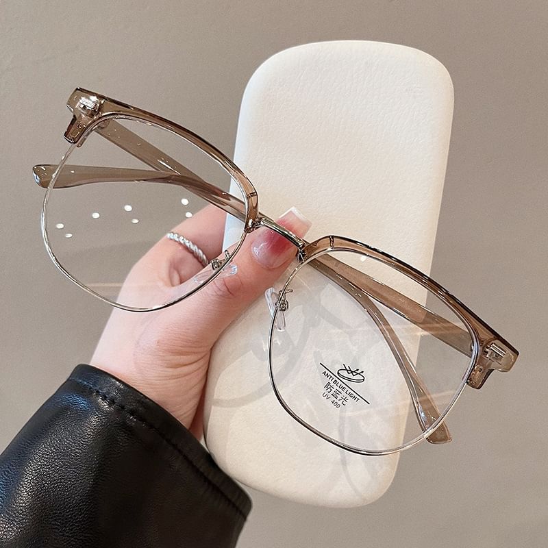Half Square Frame Eyeglasses