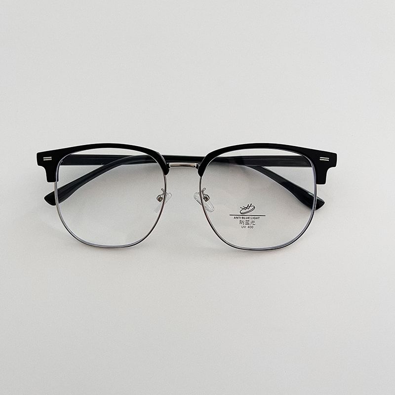 Half Square Frame Eyeglasses