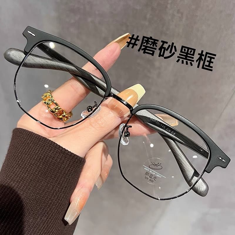 Half Eyeglasses Square Frame
