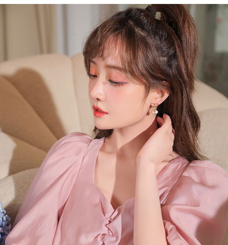 Drop Earring Star Threader Bow /