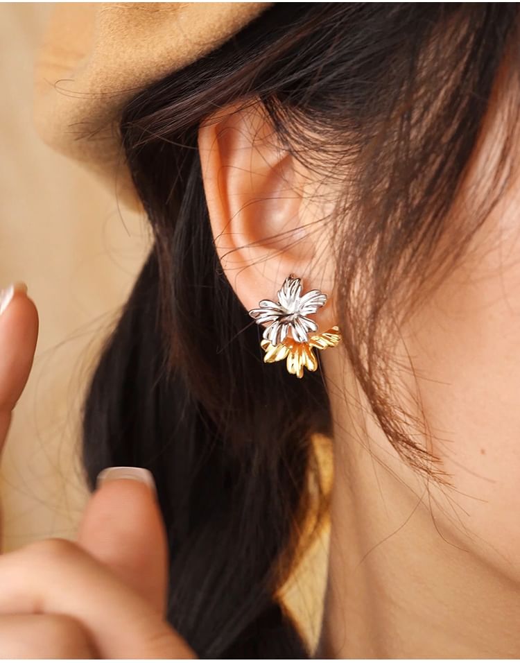 Floral Cuff Jacket Ear / Alloy