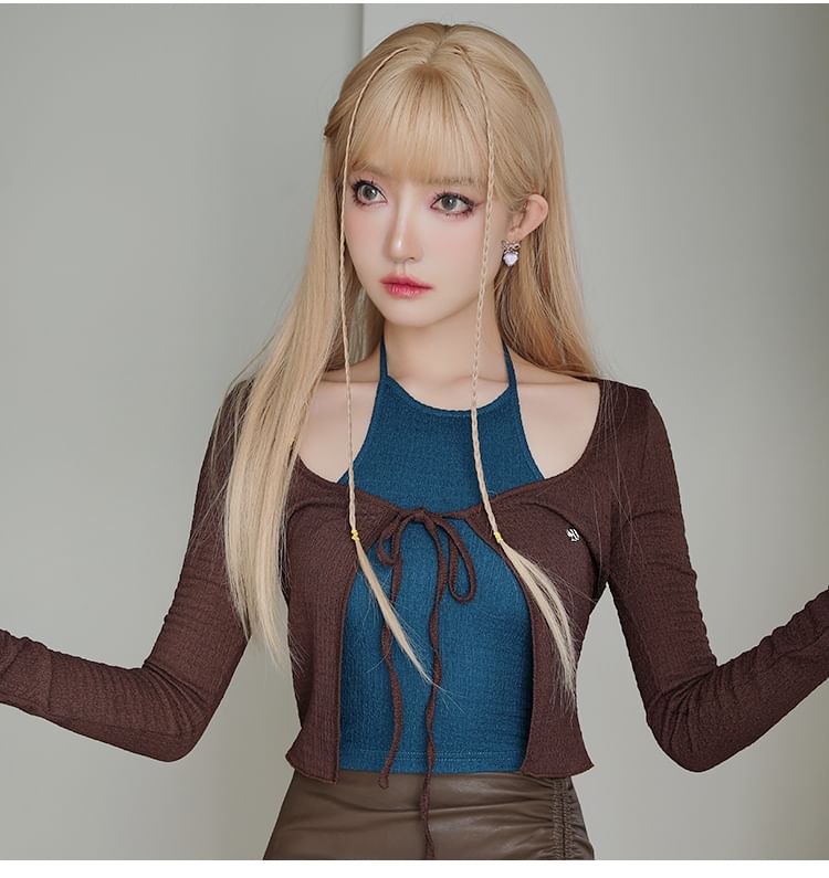 Bow Heart Alloy Drop Earring