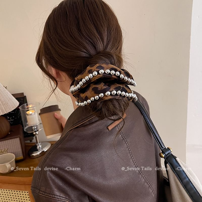 Hair Leopard Scrunchie