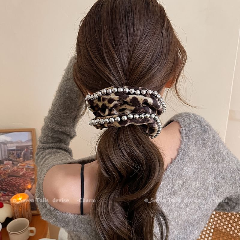 Hair Leopard Scrunchie