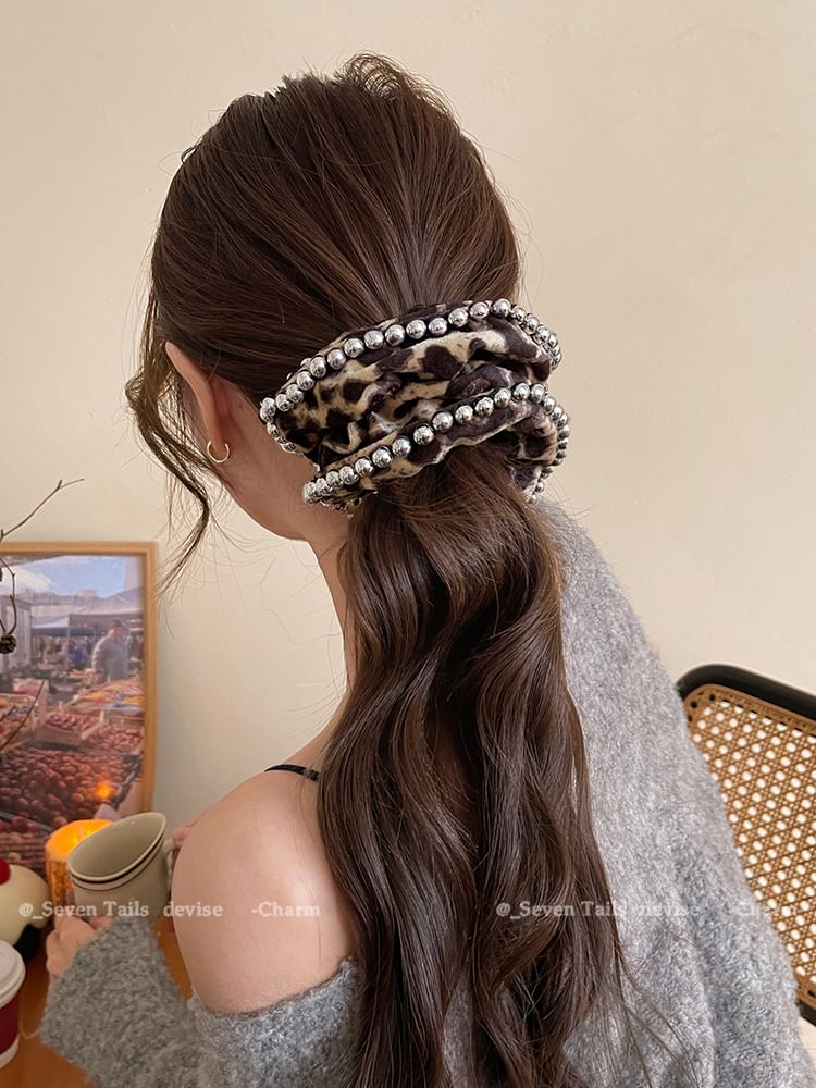 Hair Leopard Scrunchie