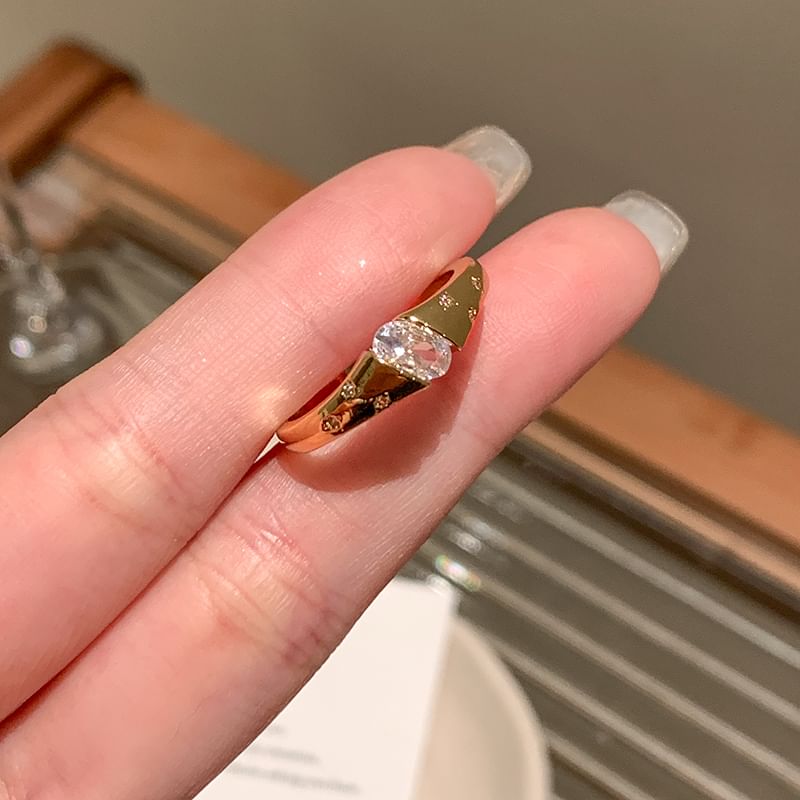CZ Ring Thick