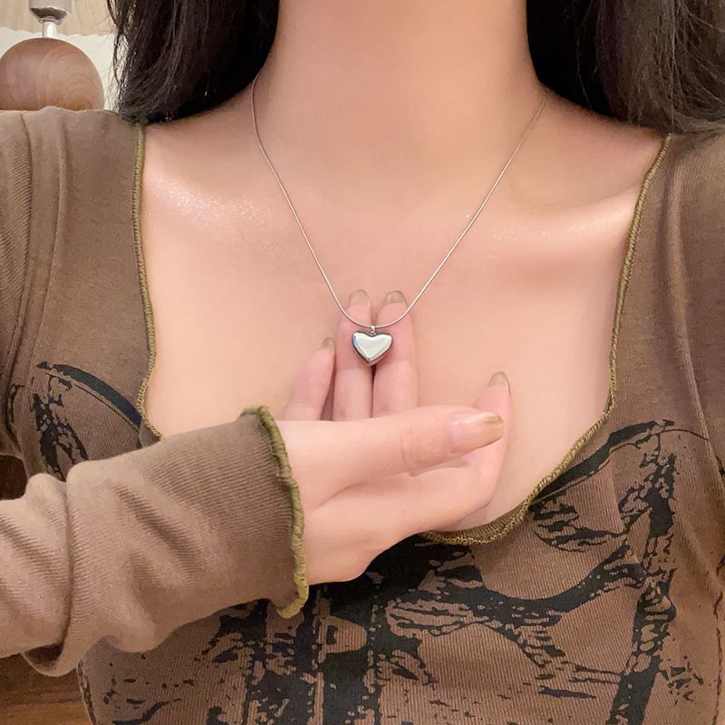 Layered Set Heart Braded / Necklace