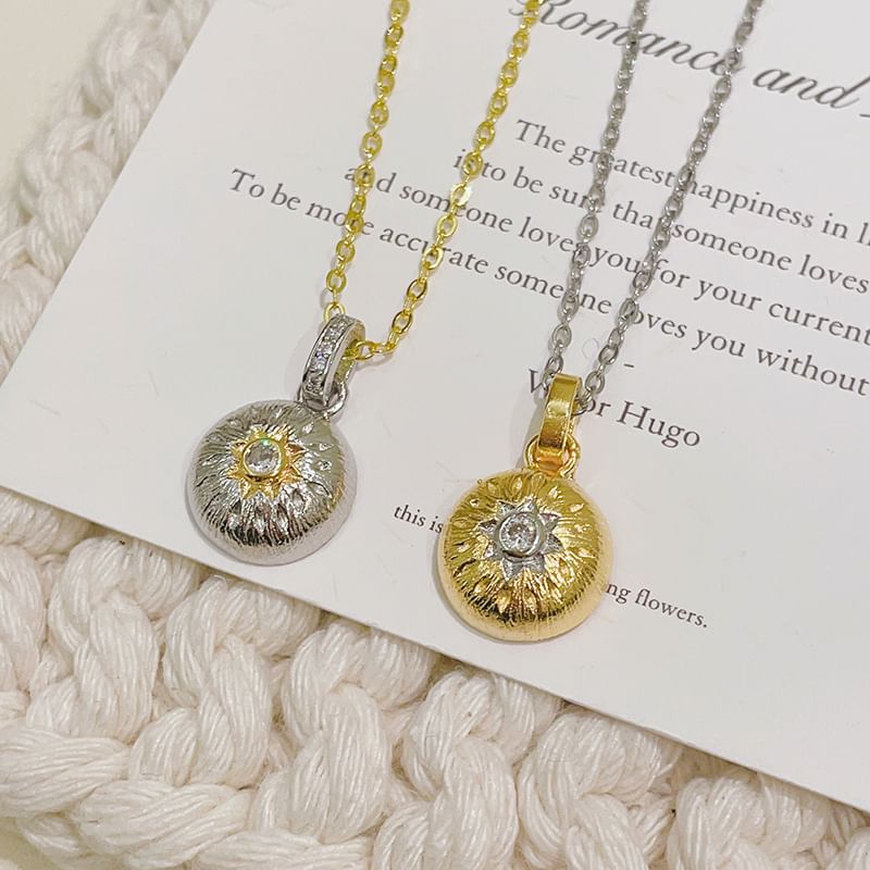 Necklace CZ Dome