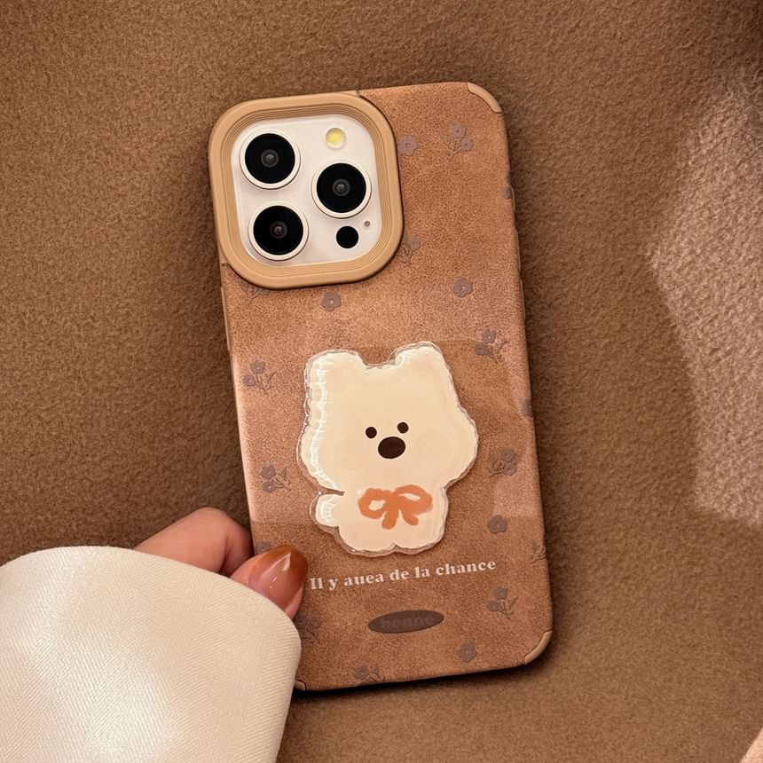 Case Phone / Dog Pom Set Charm