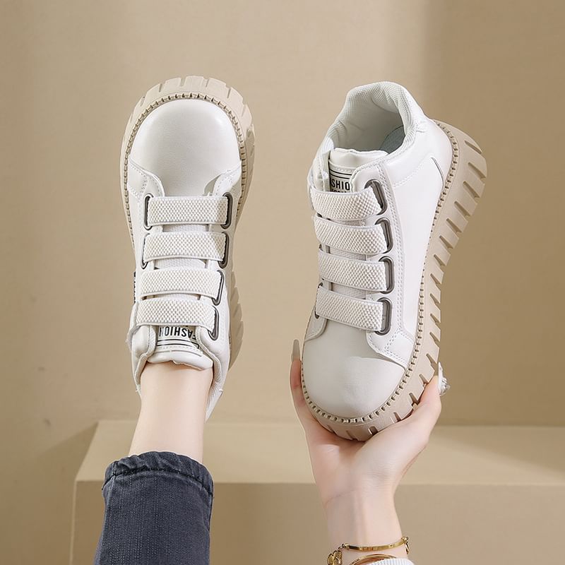 High Platform Panel Top Sneakers