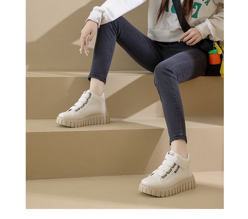 High Platform Panel Top Sneakers