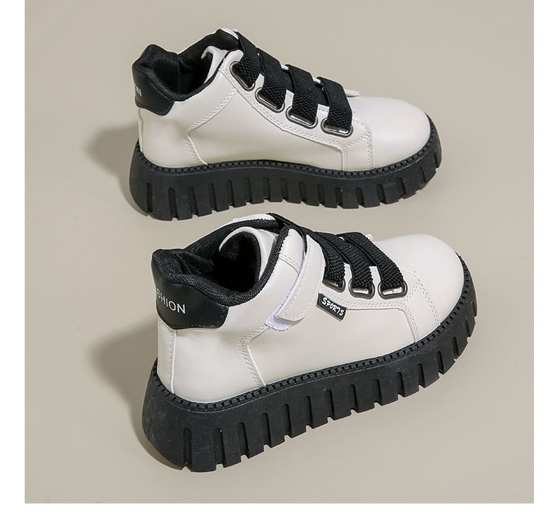 High Platform Panel Top Sneakers