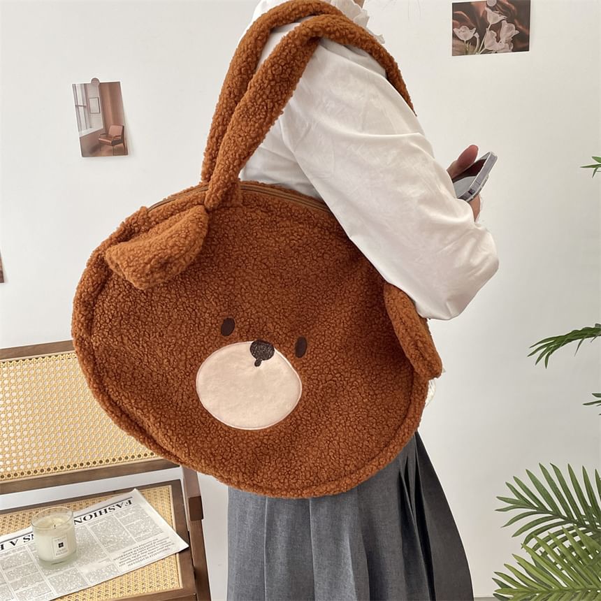 Bear Fleece Tote Bag