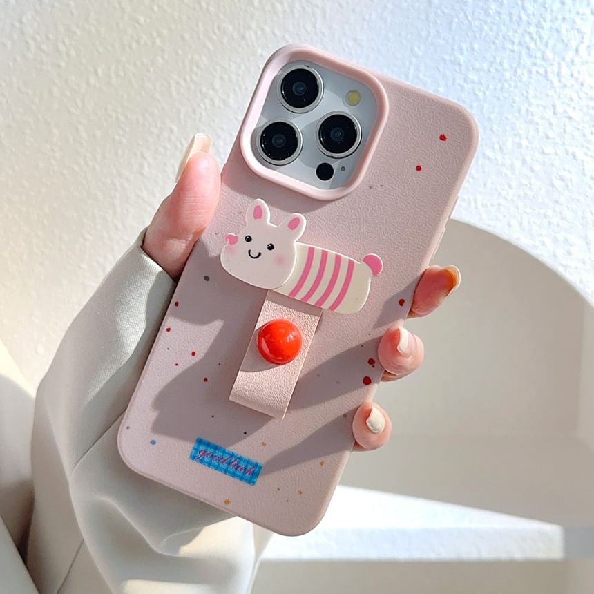 Animal Finger Strap Phone Case