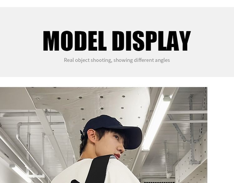 Bag Nylon Set Backpack Laptop Buckled Charm Plain /