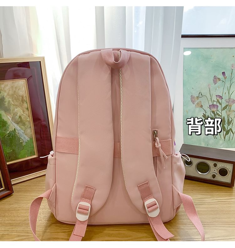 Badge / Laptop Set Nylon Embroidered Dog Bag Charm Backpack