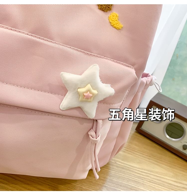 Badge / Laptop Set Nylon Embroidered Dog Bag Charm Backpack