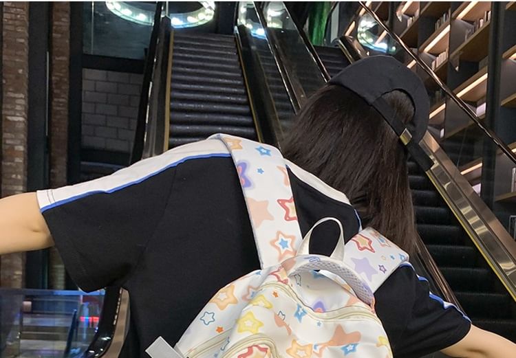 Set Laptop Bag Star / Backpack Print Charm Nylon