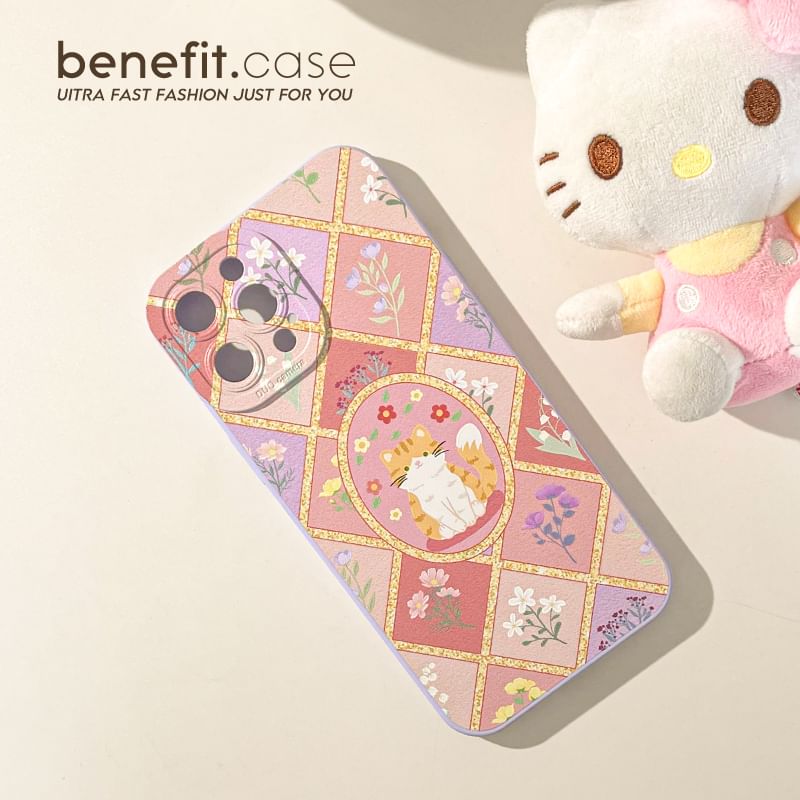 Floral Cat Phone Case