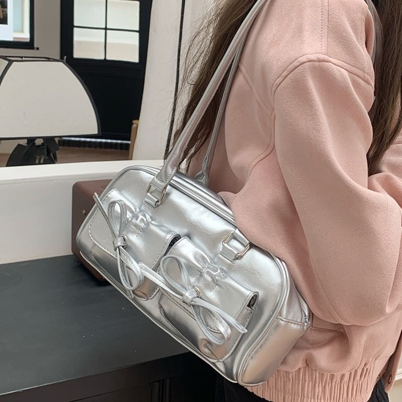 Bow Multi-Pocket Bag Tote