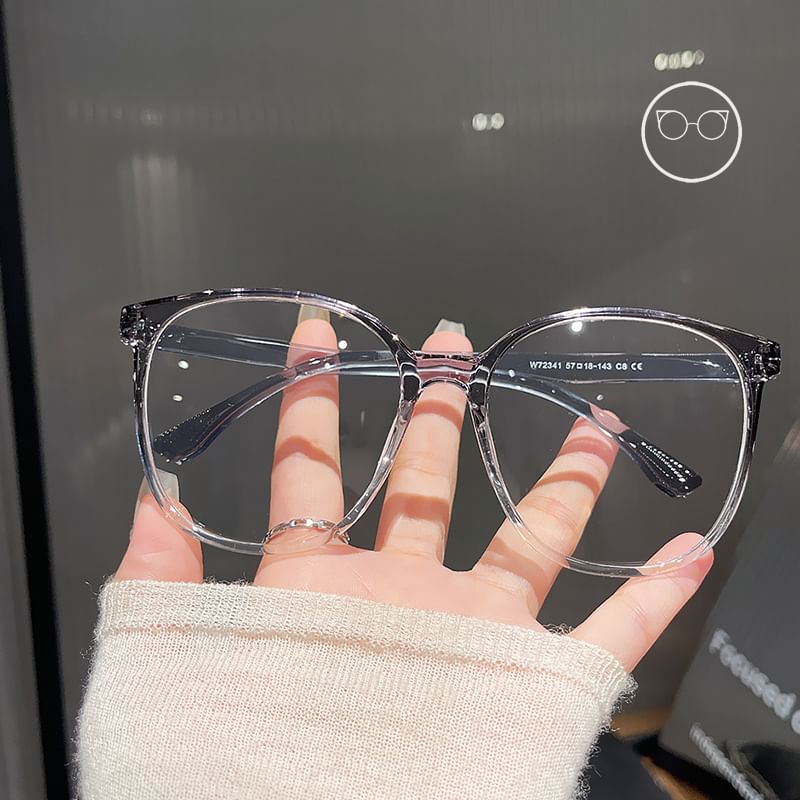 Blue Round Glasses Blocking Light