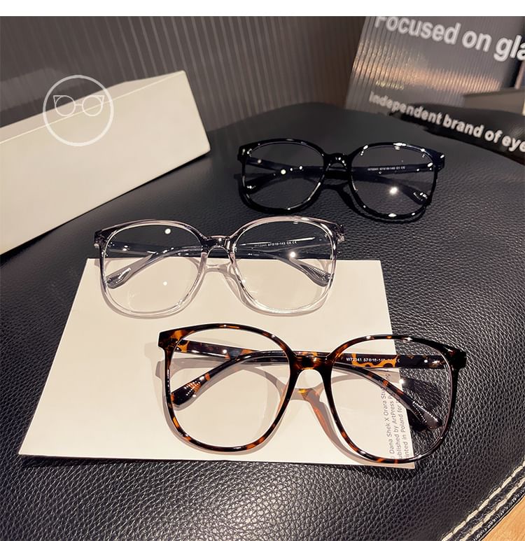 Blue Round Glasses Blocking Light