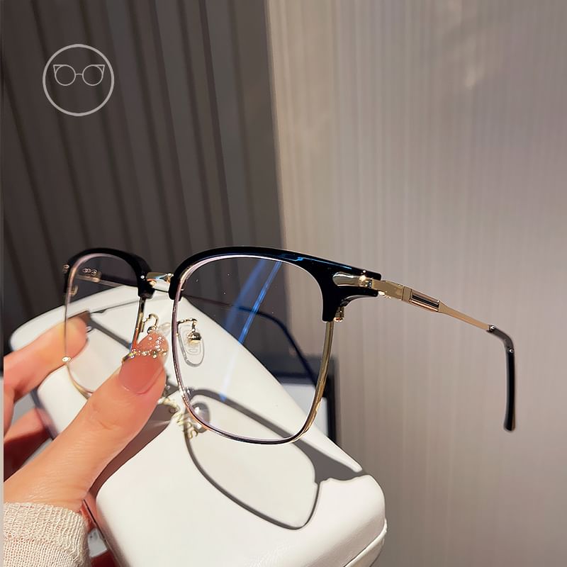 Light Square Blocking Blue Glasses