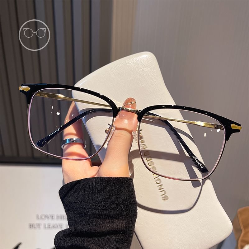 Light Square Blocking Blue Glasses