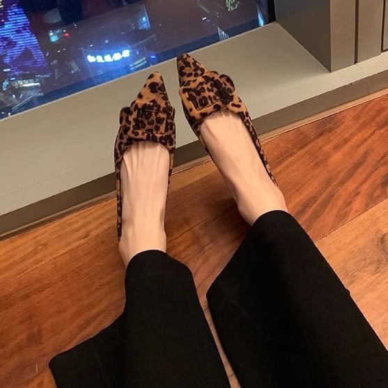 Flats Buckled Toe Pointed