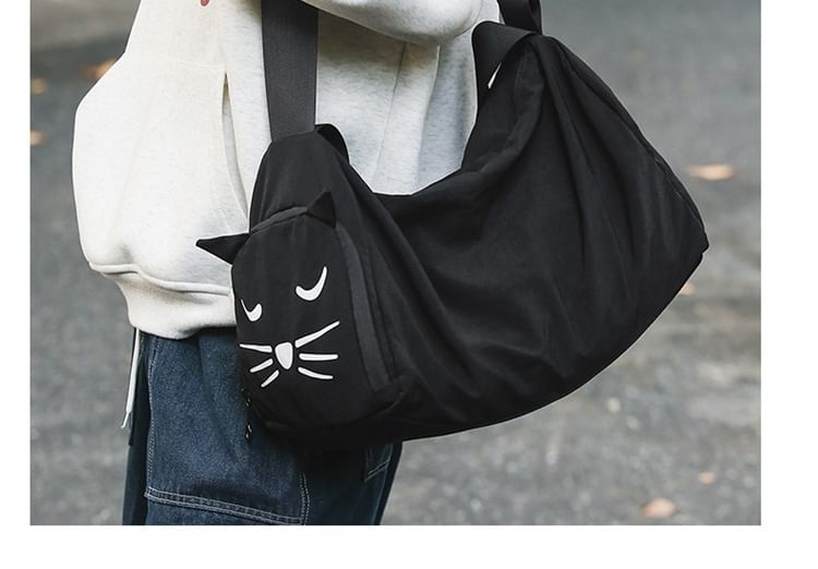 Print Bag Nylon Cat Messenger