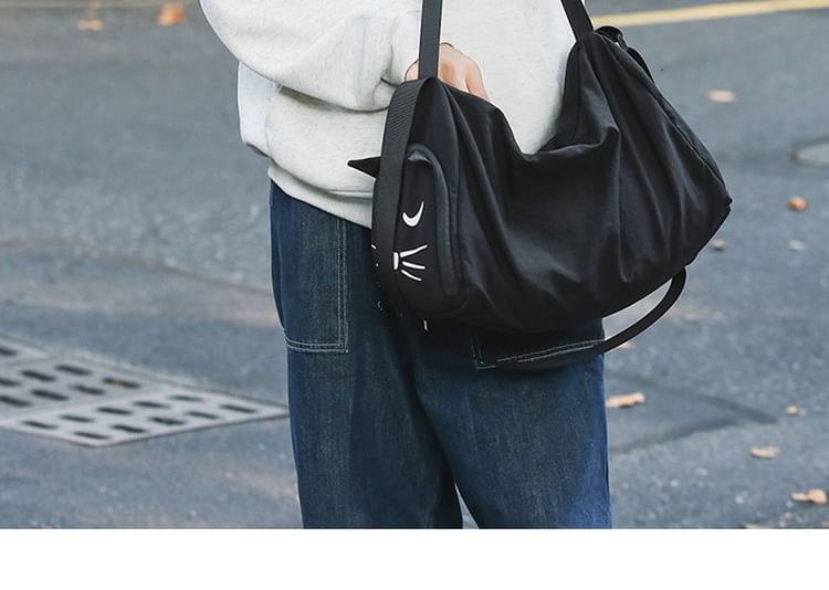 Print Bag Nylon Cat Messenger