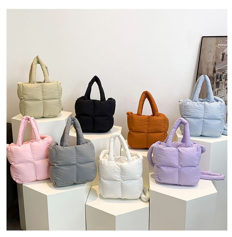 Plain Puffer Crossbody Bag