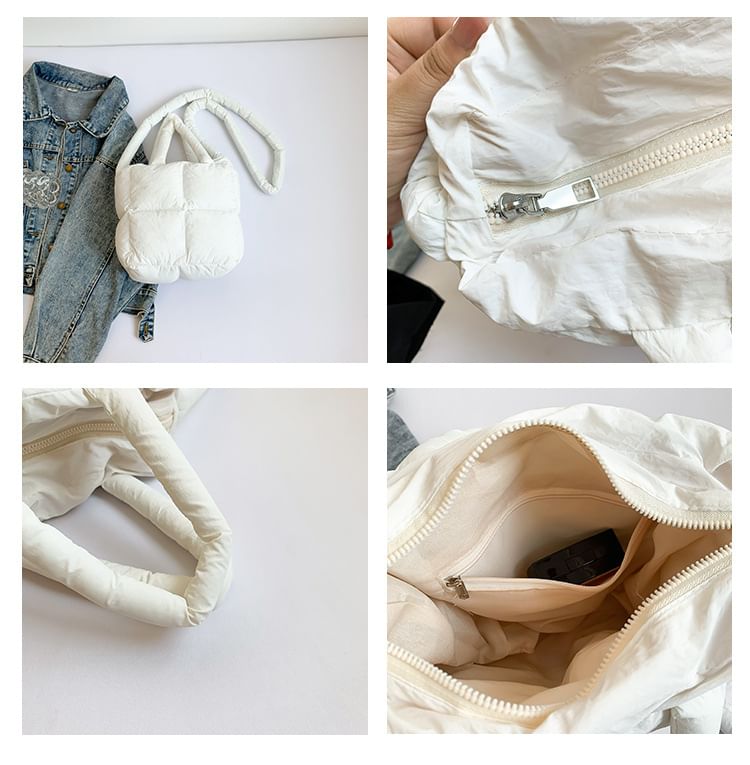 Plain Puffer Crossbody Bag