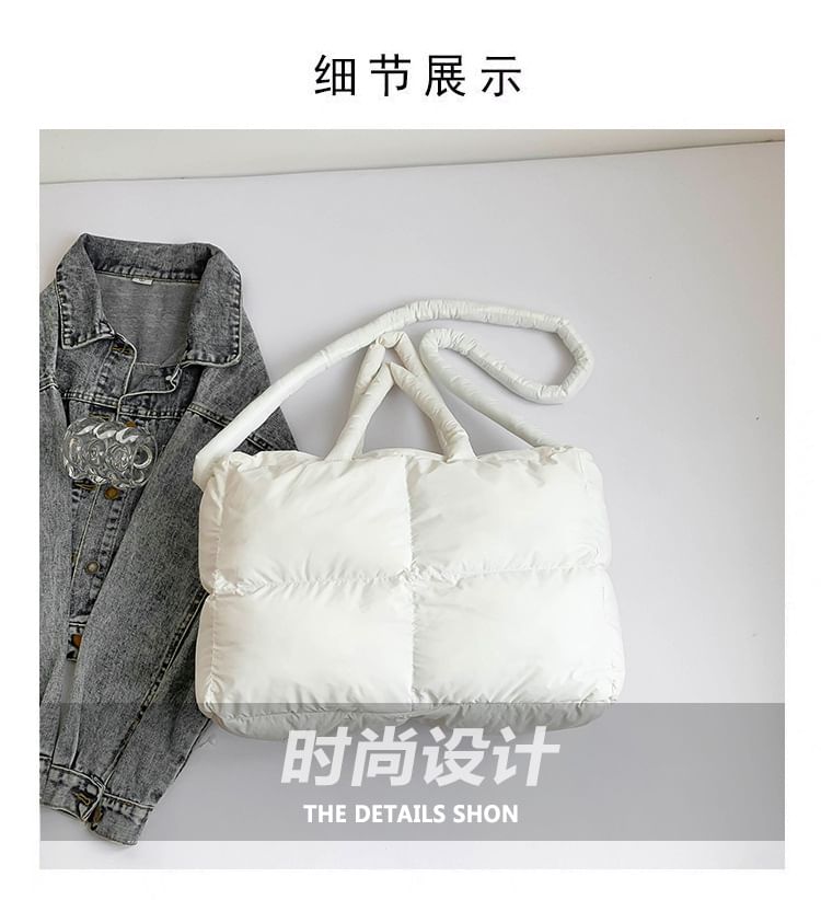 Puffer Bag Tote Crossbody Plain
