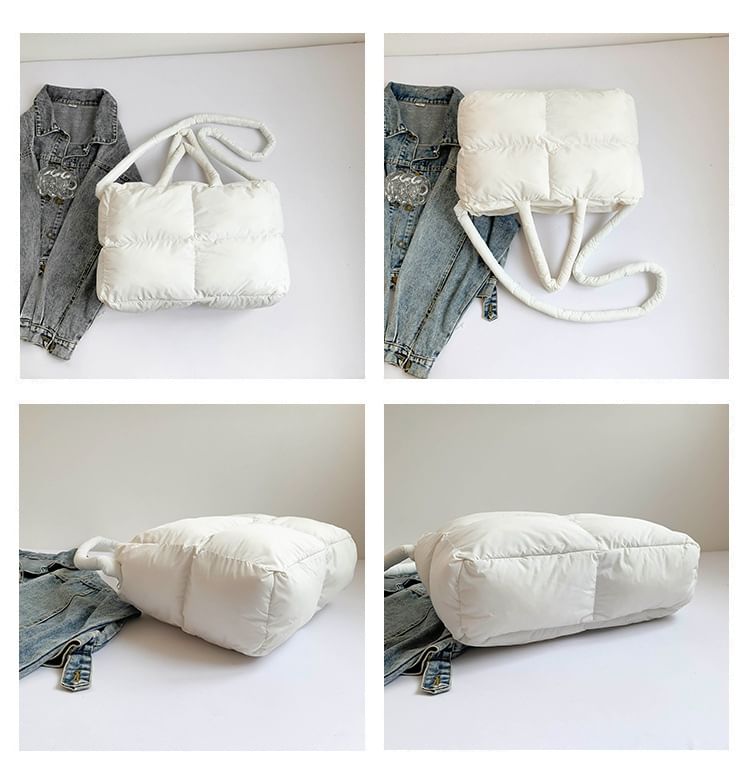 Puffer Bag Tote Crossbody Plain
