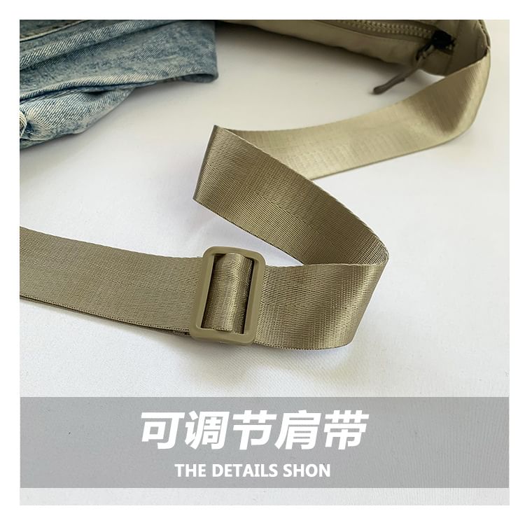 Bag Plain Nylon Messenger