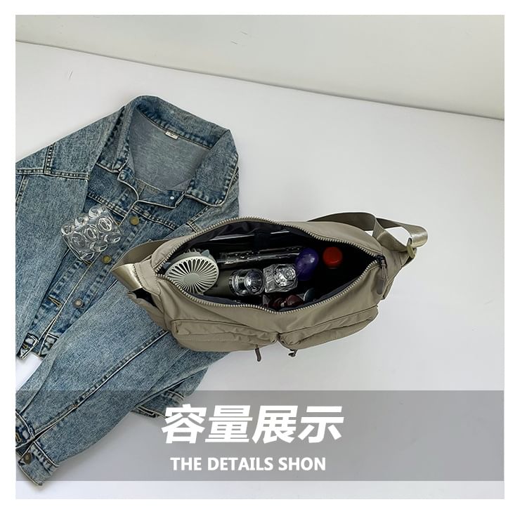 Bag Plain Nylon Messenger