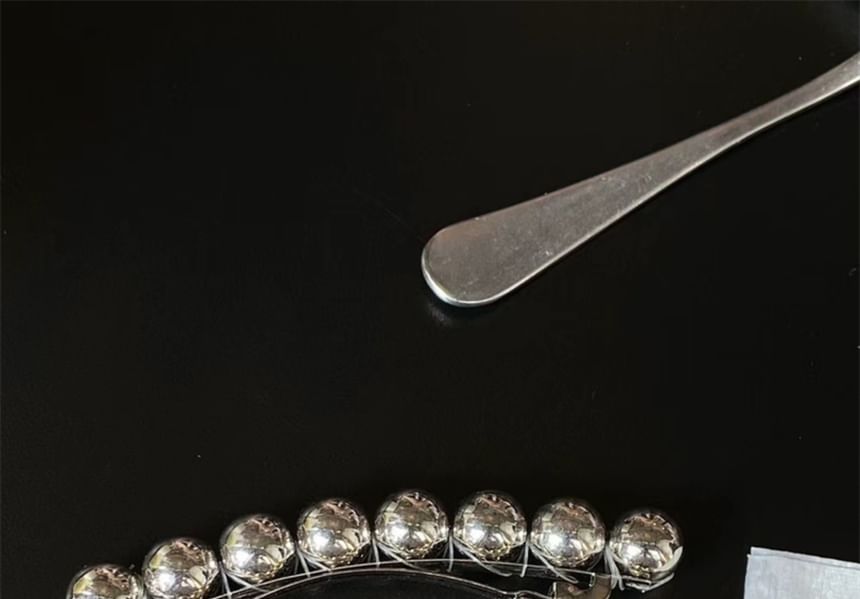 Alloy Clip Polished Bead Hair